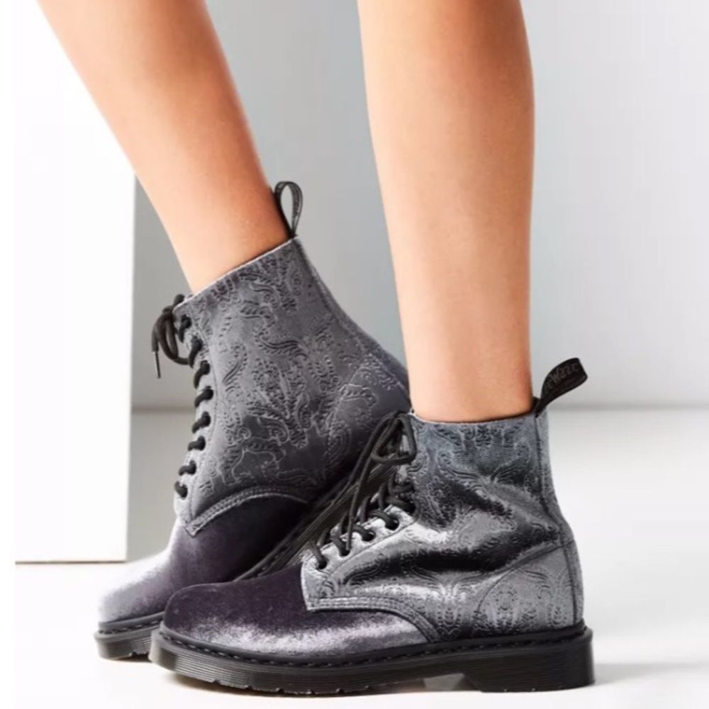 Dr. Martens 1460 Brocade Velvet Boots